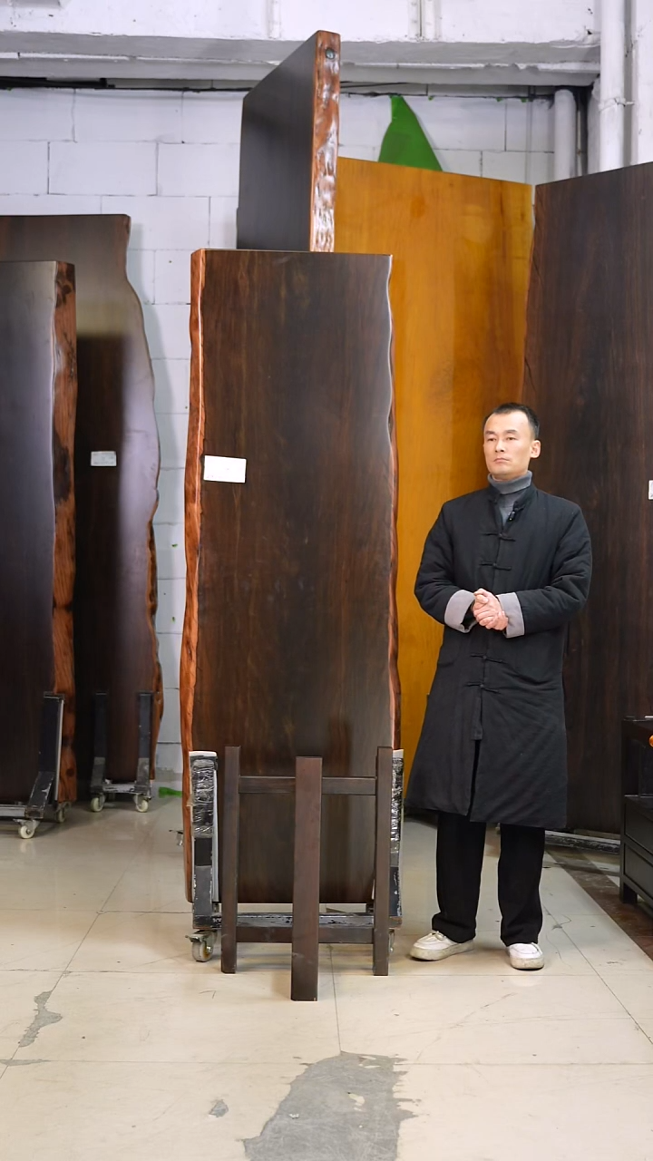 大叶紫檀AD-595#210*68*8加黑色三角支架*2