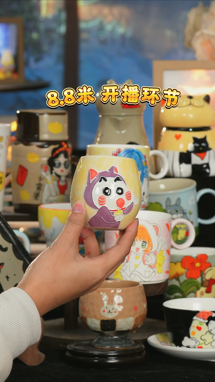 【闪购商品】小幸运纯手工手绘陶瓷