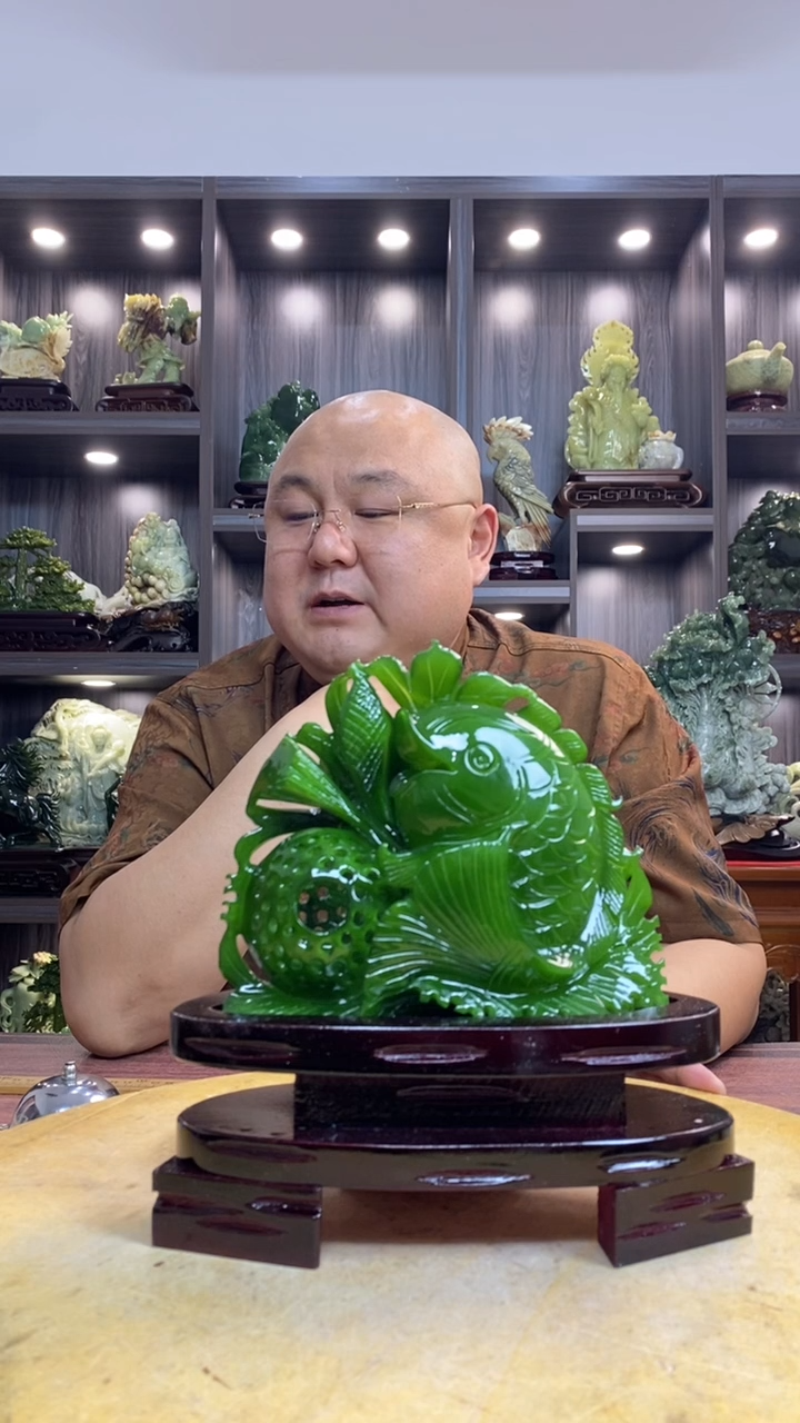 玉阳***好 玉岫岩料手工雕刻装饰摆件居家送礼一物一图精品摆件