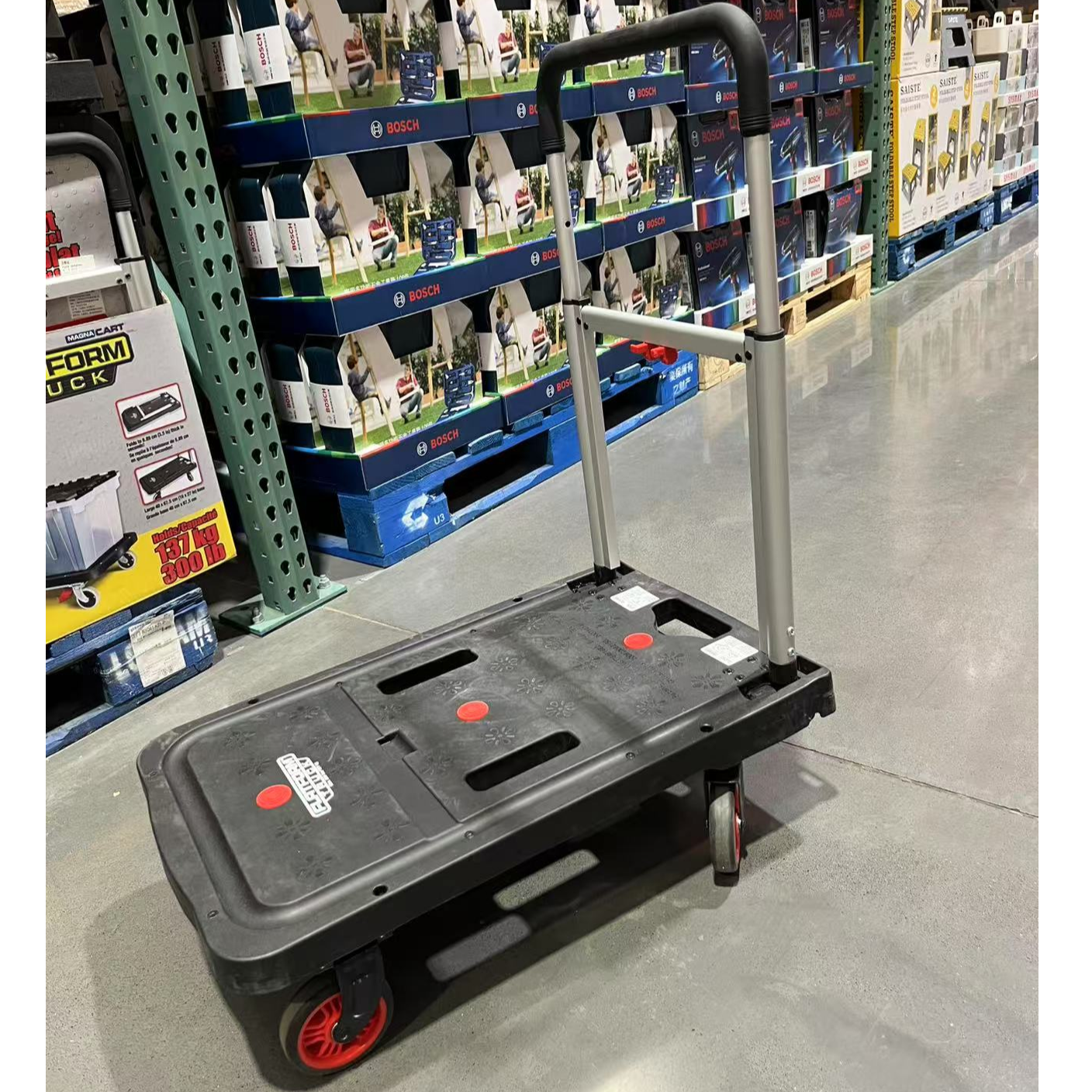 上海Costco平板车四轮便捷搬运车推车折叠车手拉车静音轮138KG