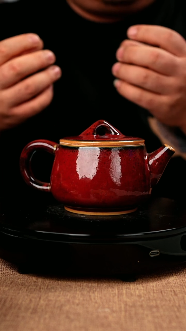 【闪购商品】233#国工一级品原矿钧瓷炉钧釉汉瓦壶