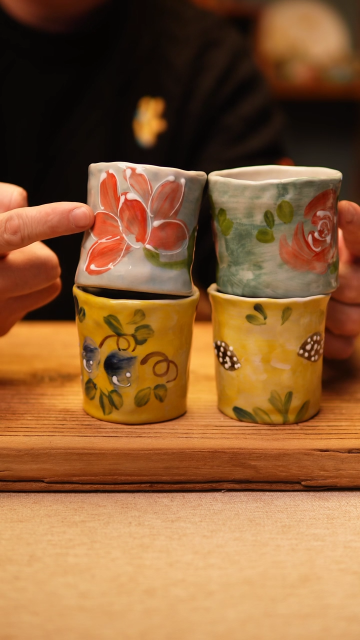 【闪购商品】@@陶园瓷舍@@纯手工手绘@高温釉下彩