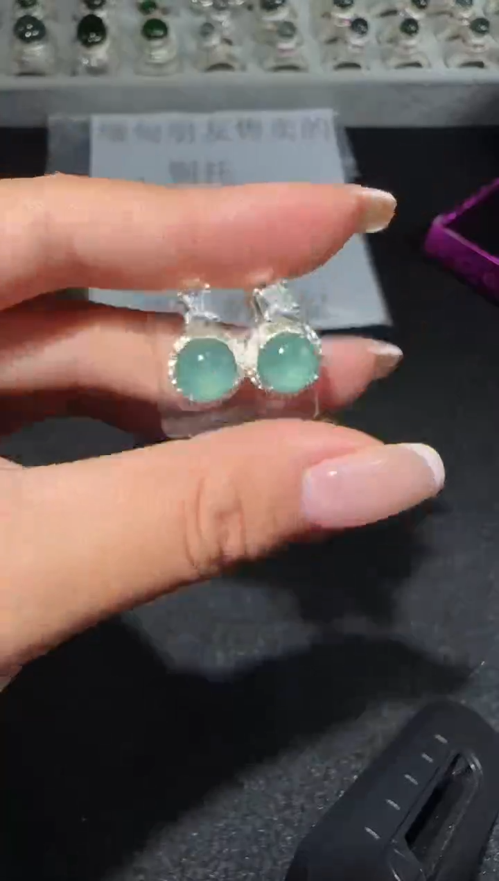 【闪购商品】翡翠耳饰未镶嵌多样性发货拍一发一