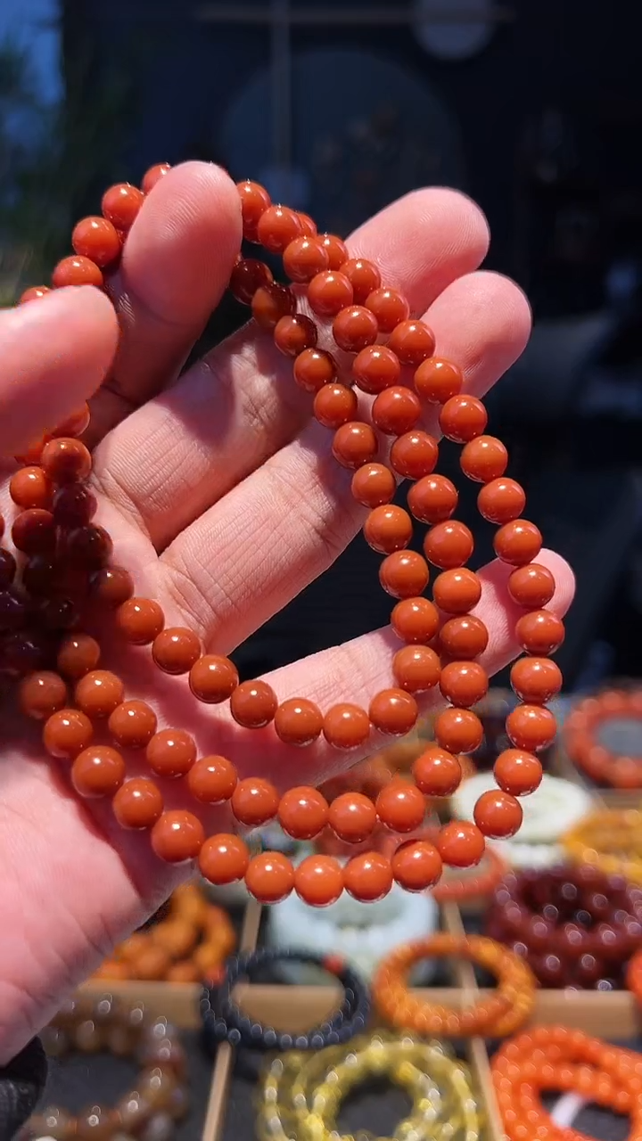 【闪购商品】南红玛瑙手串未镶嵌8左右108