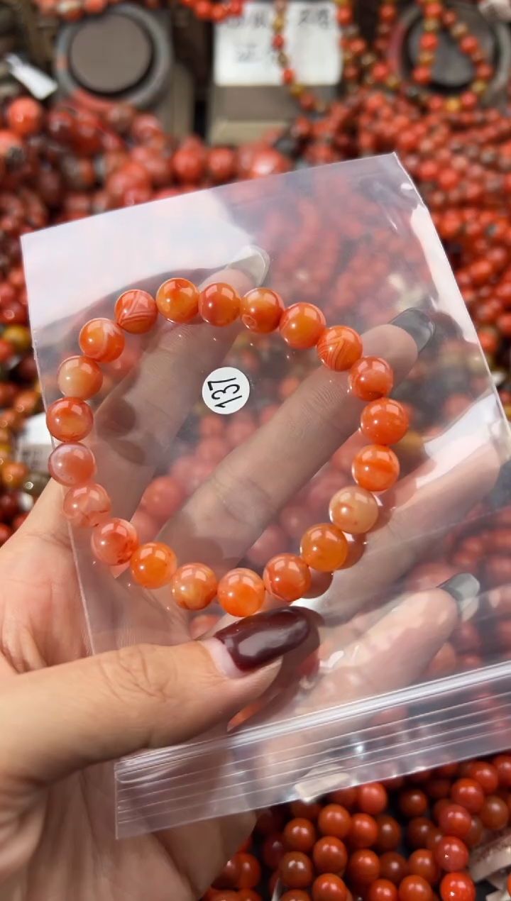 未镶嵌手串南红玛瑙9+