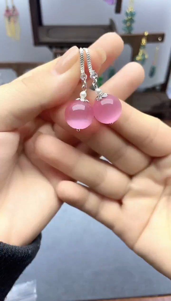银S925镶嵌耳饰玛瑙/玉髓169000