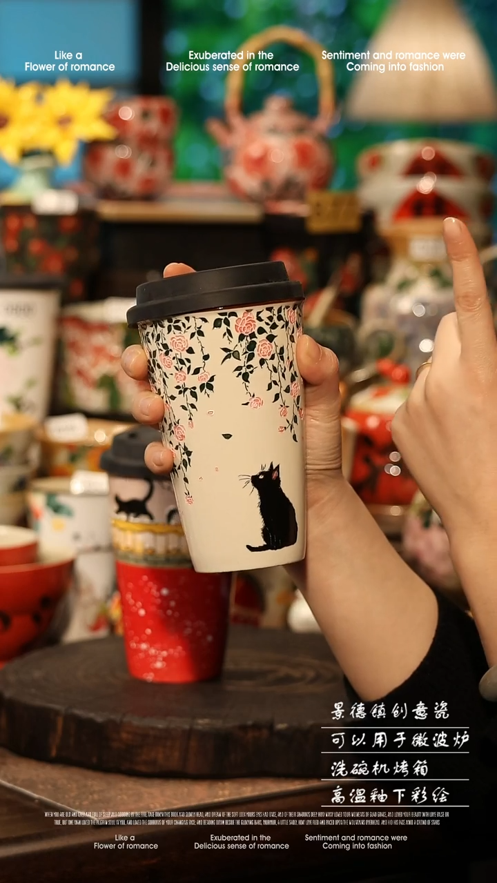 陶瓷景德镇高温釉下彩手工手绘款式@A0780@