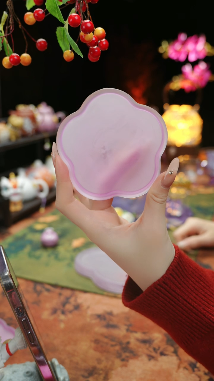 【闪购商品】水晶琉璃梅花杯垫