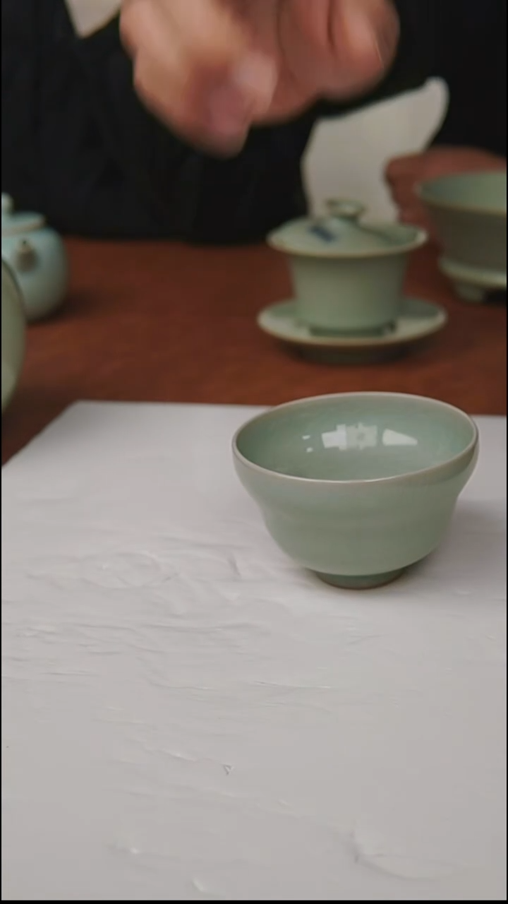 杯子瓷富山严选汝瓷，大葫芦