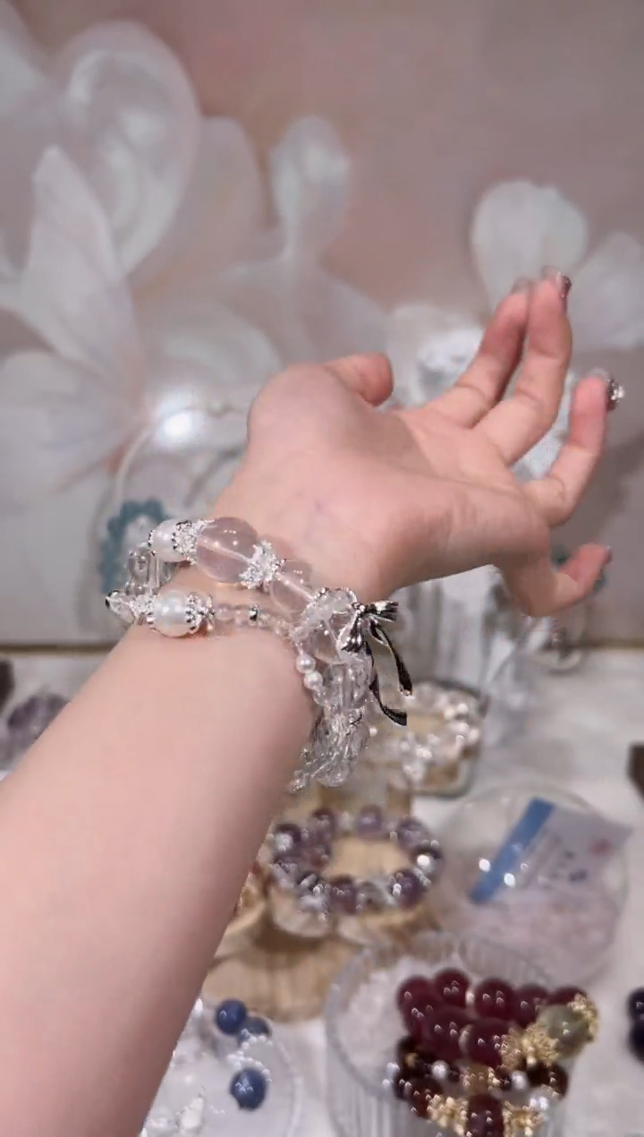 【闪购商品】水晶手链未镶嵌天然水晶默认微瑕 多样性发货发其一