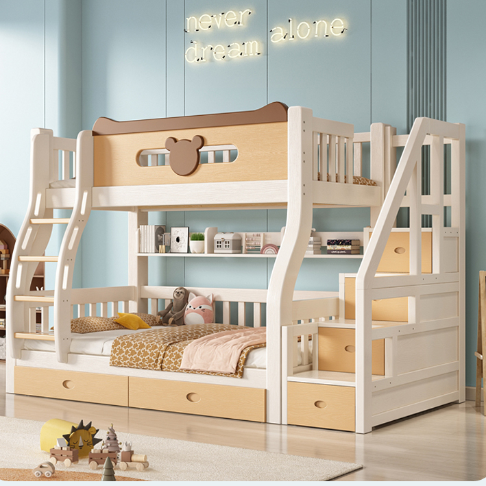 上下床双层床实木高低床小户型子母床儿童床两层姐弟床上下铺木床
