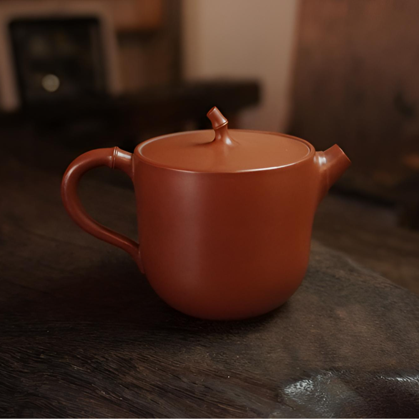 坭兴陶   竹运   市级大师精品全手工茶壶150ml