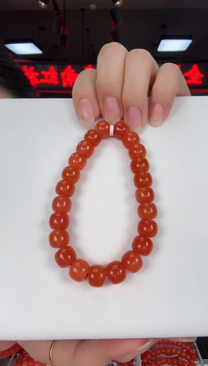 【闪购商品】南红玛瑙滴水洞老型手串10+未镶嵌一个/条