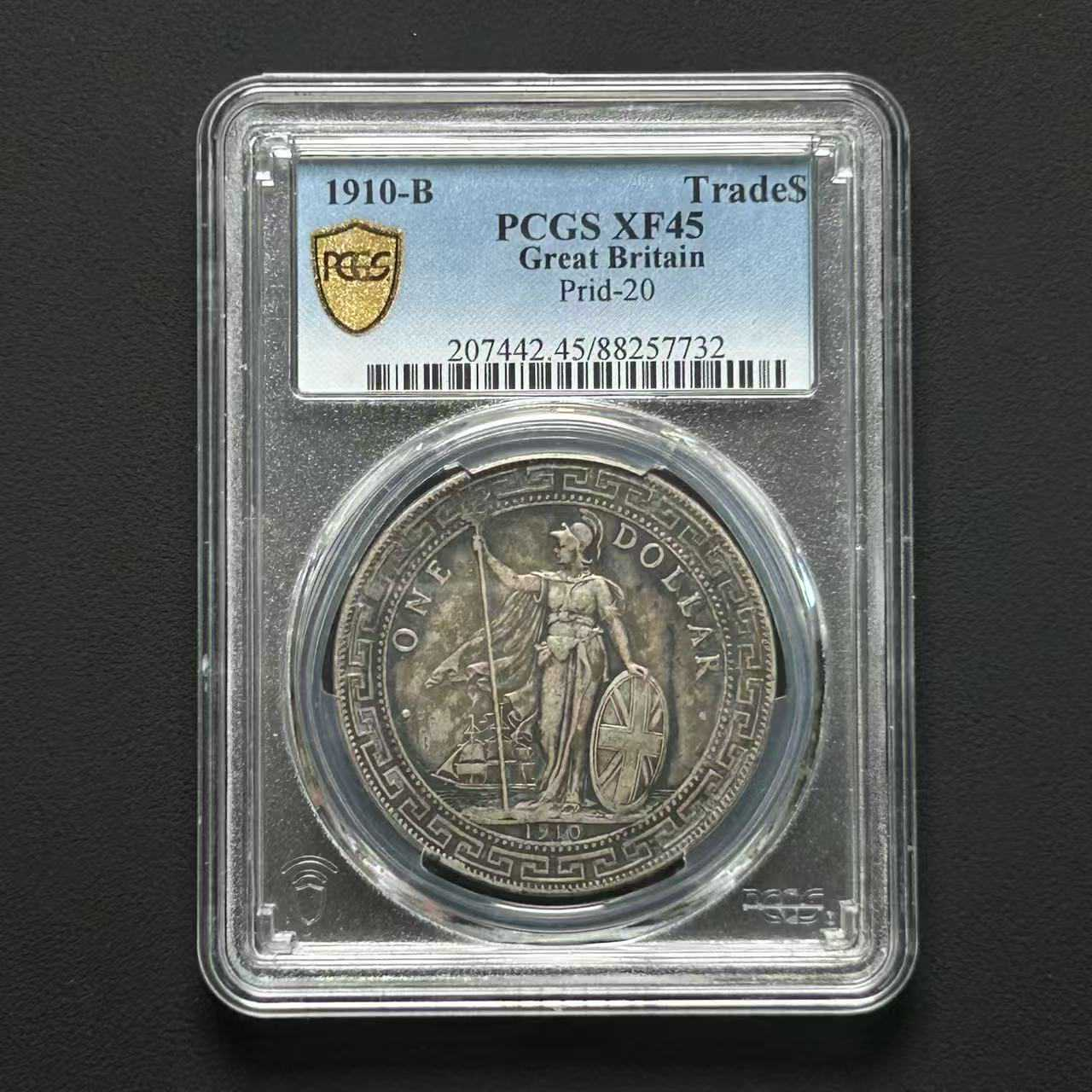 L14 PCGS XF45 英属站洋银币 88257732 L