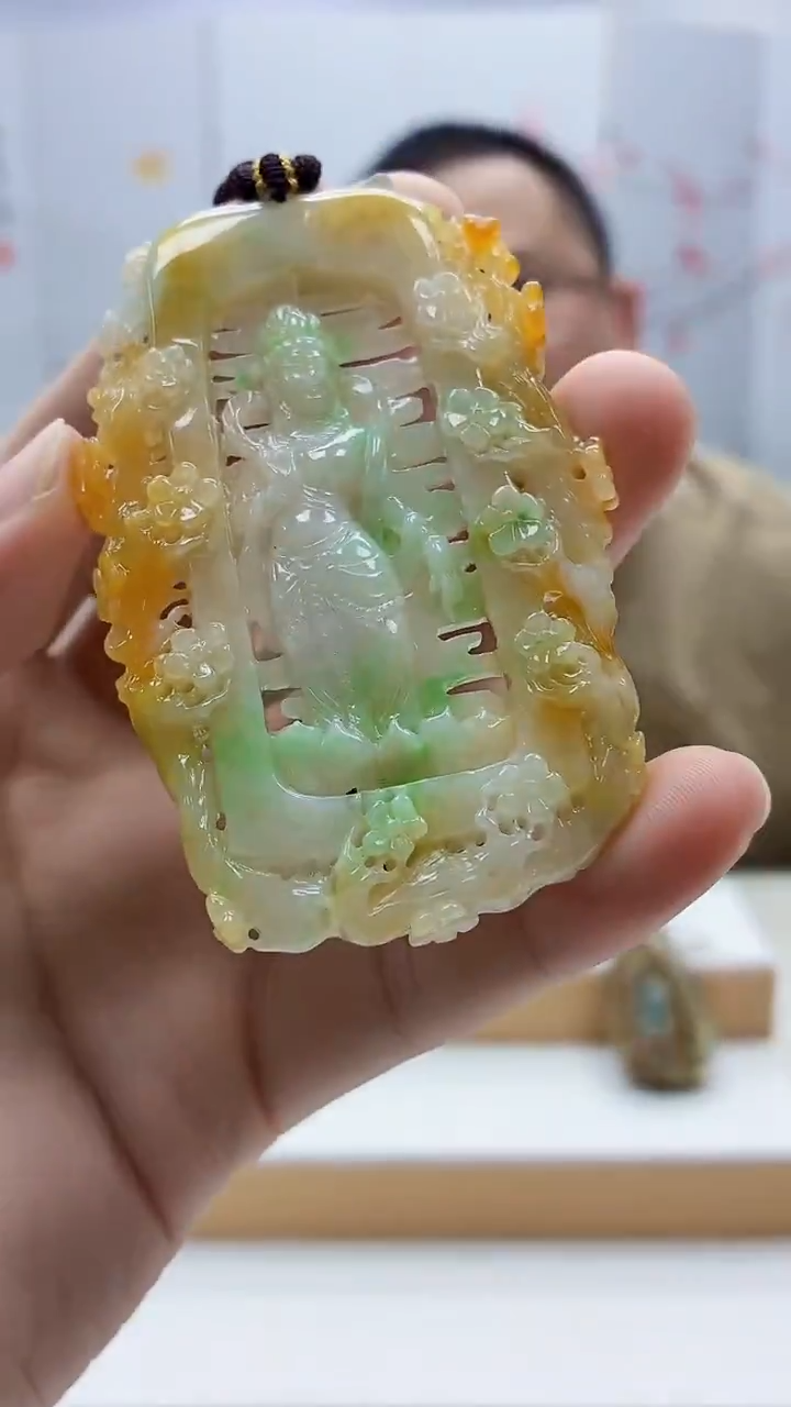 未镶嵌定制翡翠5167bb-毛货挂件63