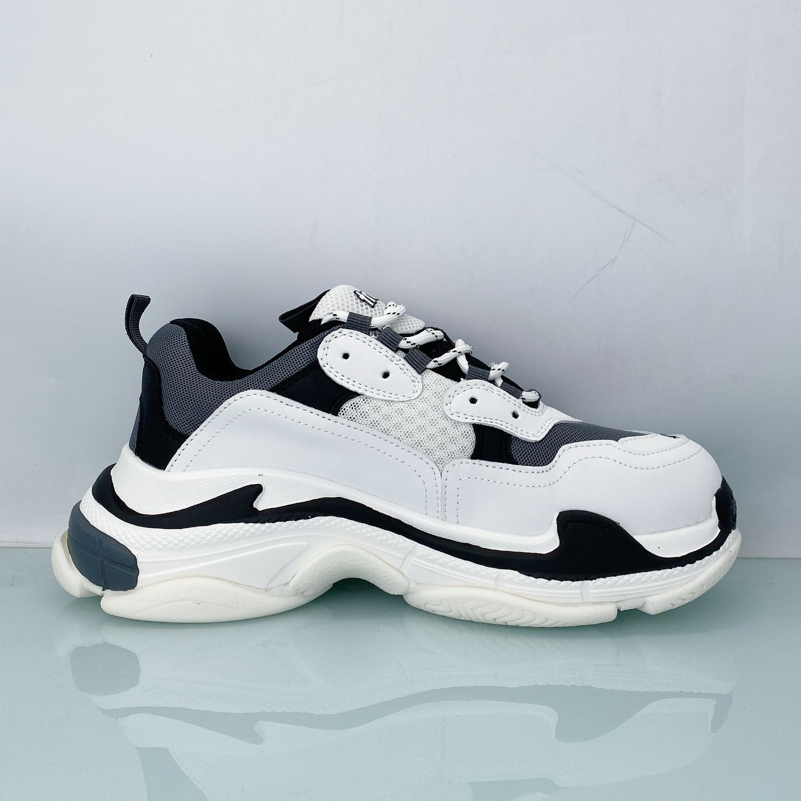 【一森家】新款厚底时尚百搭情侣减震休闲运动老爹潮鞋C8162