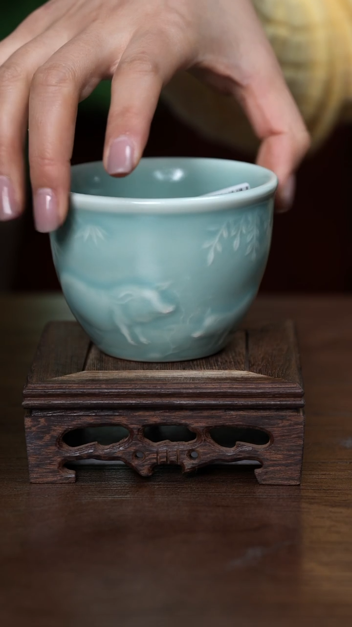 【闪购商品】L·宝丰宋官窑原产地汝瓷大缸杯