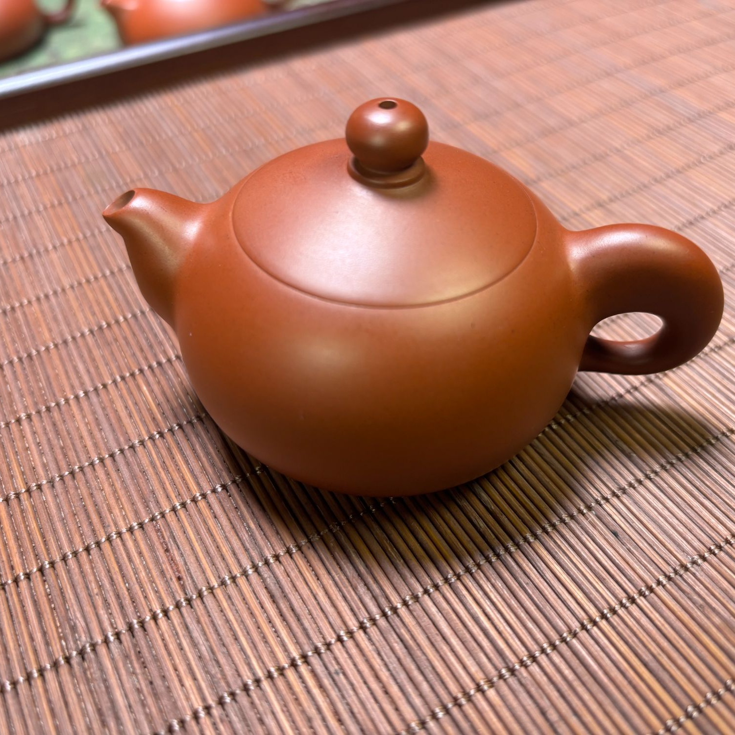 章茂才贵妃50cc原矿朱泥精工纯手潮州手拉壶