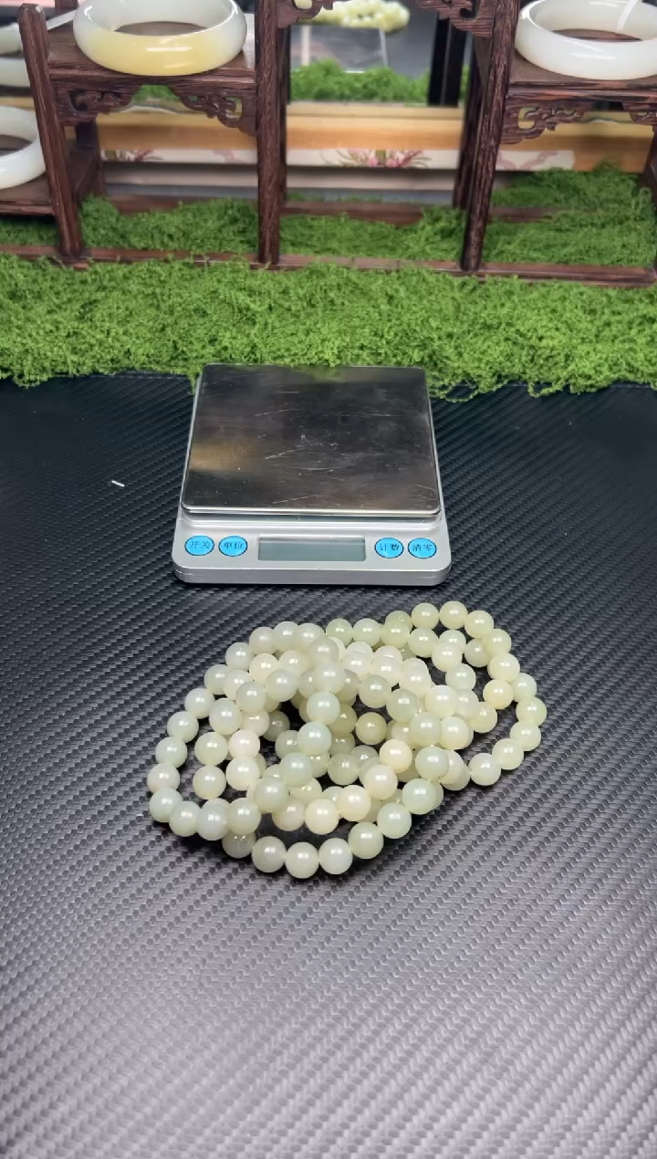 未镶嵌手串和田玉且末微色差近矿卡10多样性·发货拍一发一（福利）