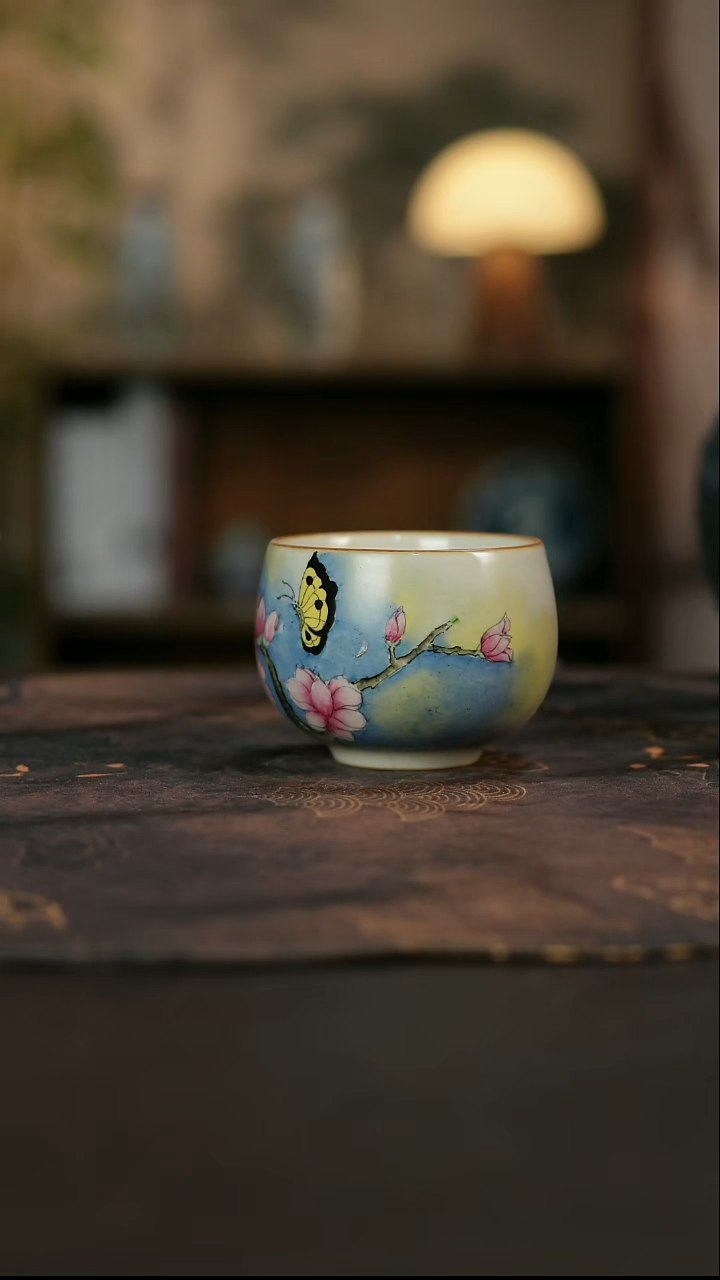 景德镇陶瓷杯碗柴烧多人