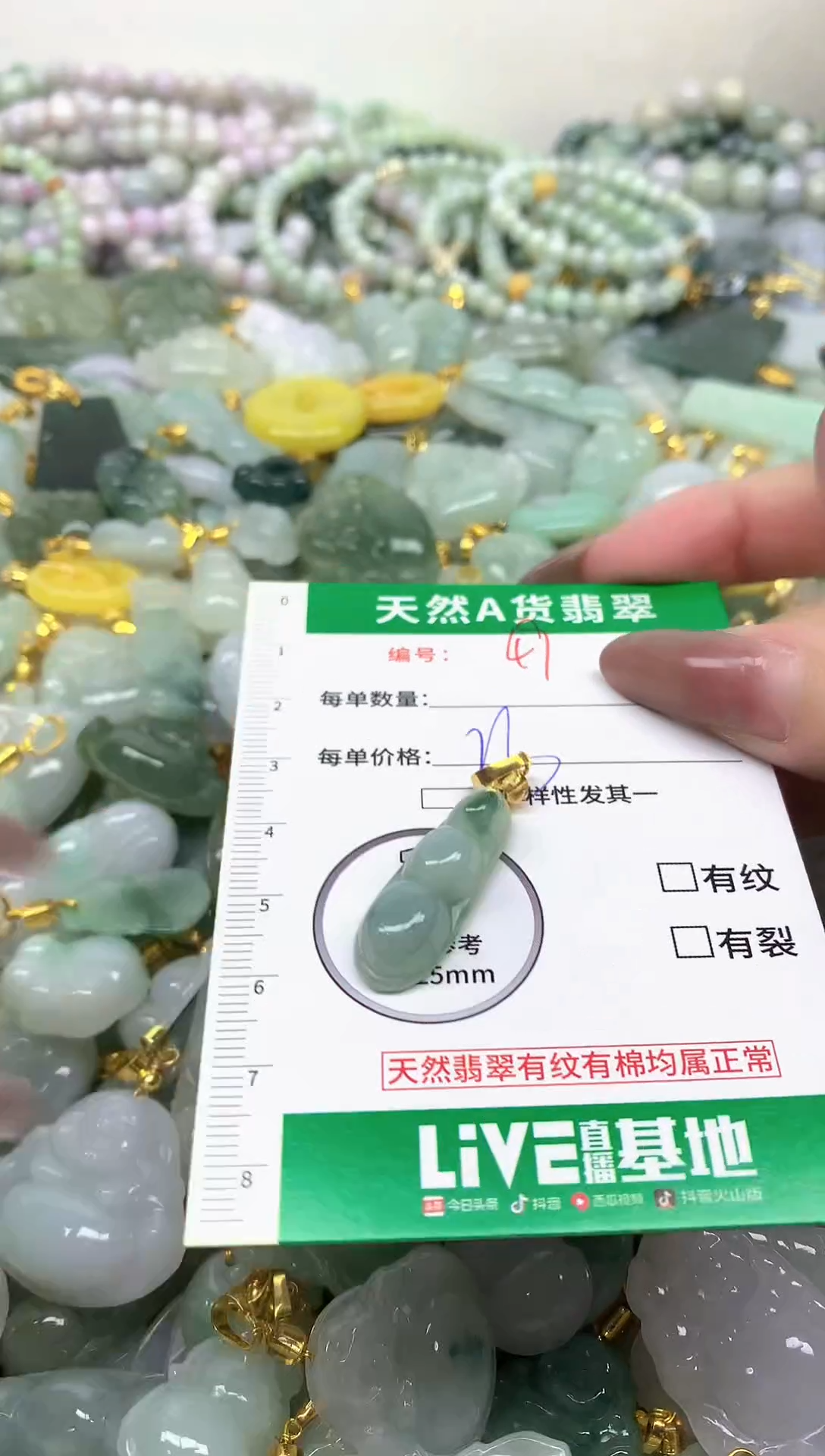 颈饰未镶嵌翡翠未镶嵌a货翡翠-57
