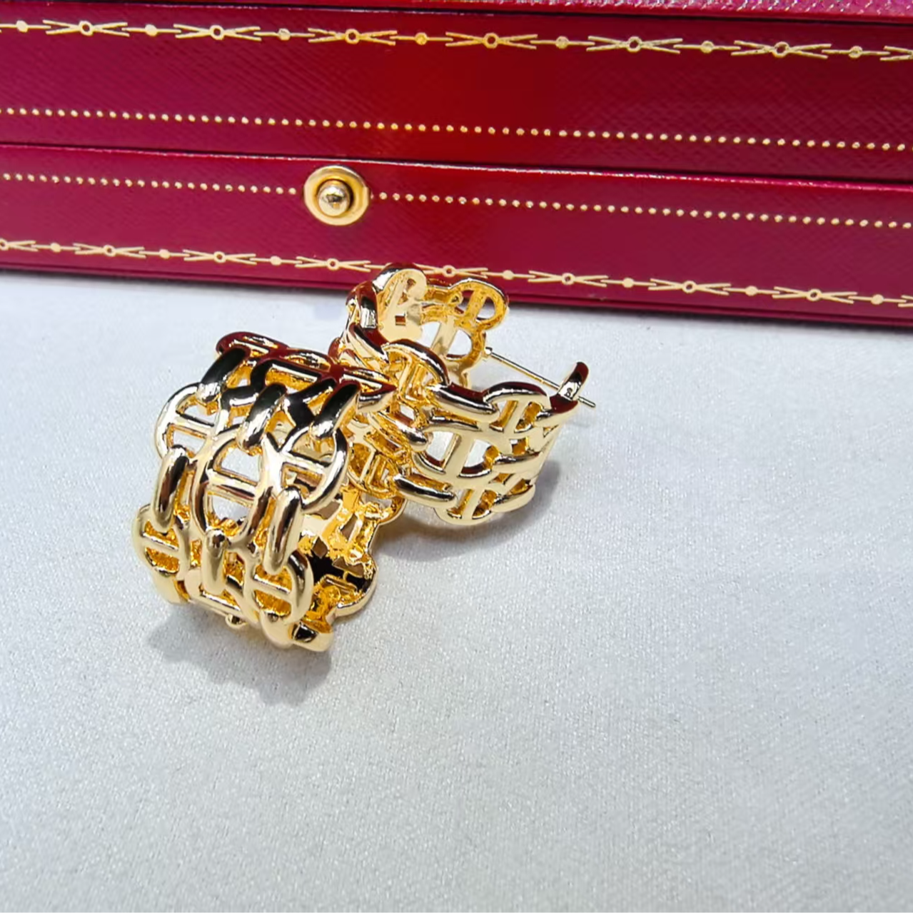 钛钢耳饰 阮大大高奢耳饰时尚百搭气质5236