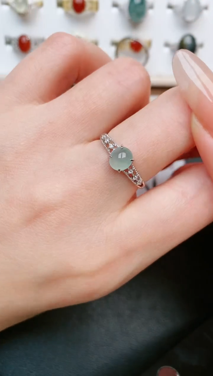 【闪购商品】翡翠戒指银S925镶嵌....