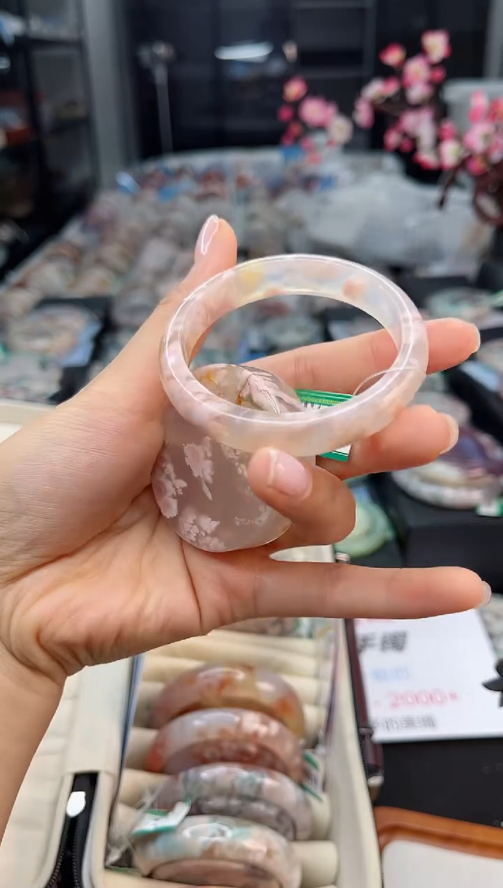 石英质玉手镯未镶嵌52圈口（赠送镯心）6358862