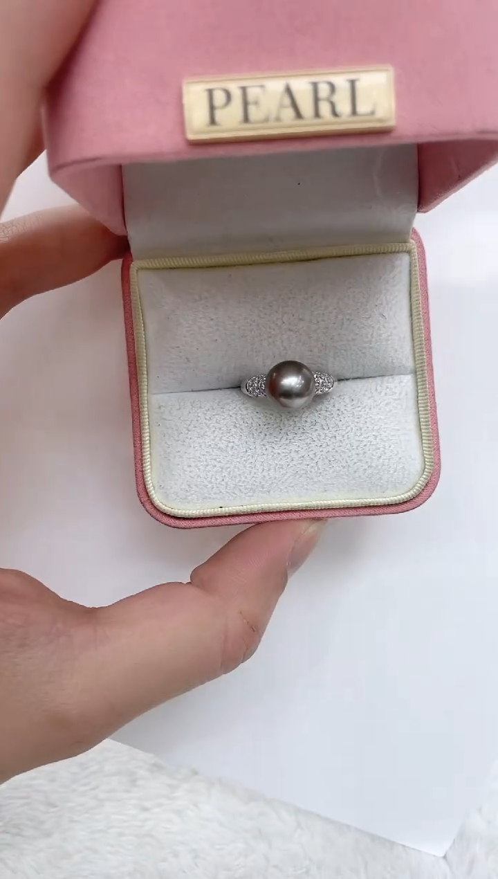 【闪购商品】海水珍珠戒指银S925镶嵌海水珍珠戒指