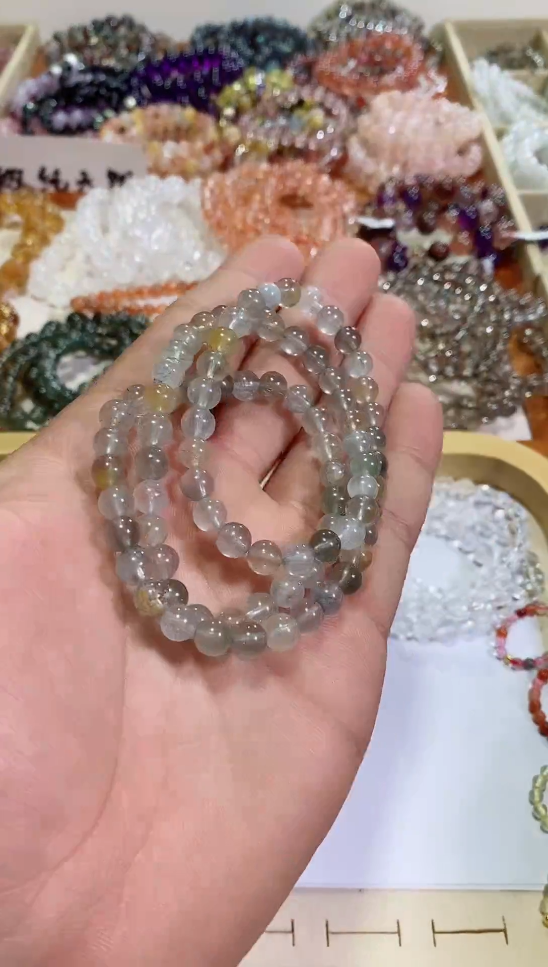 【闪购商品】水晶手链未镶嵌彩兔毛多圈 (多样性发其一）