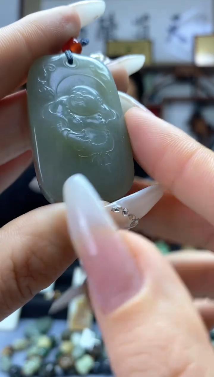 【闪购商品】和田玉挂件未镶嵌佛公牌