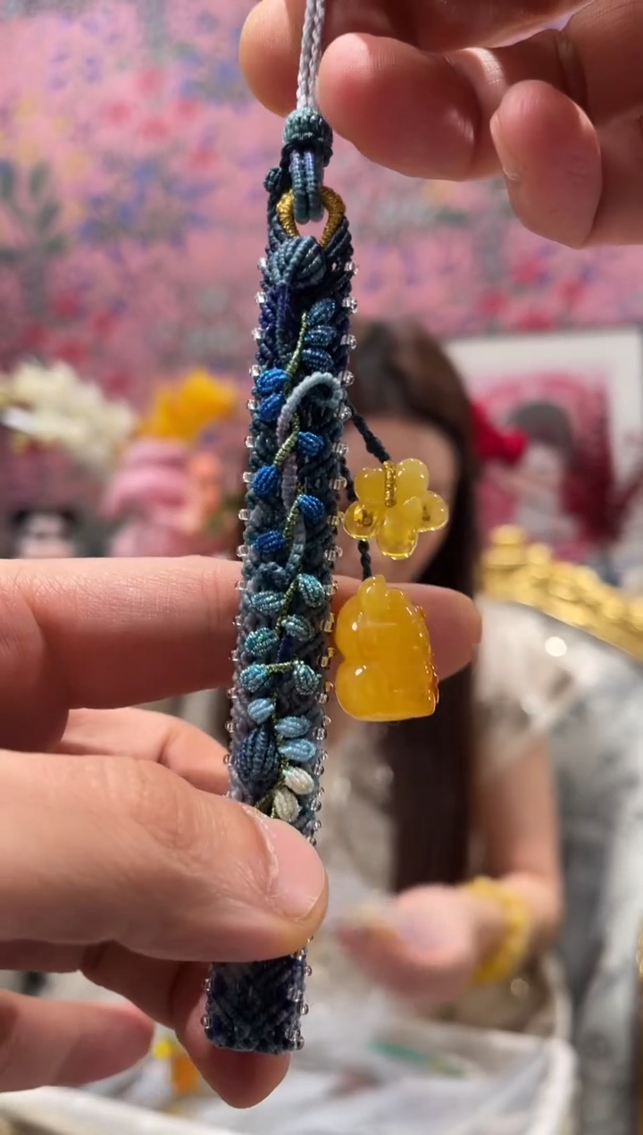 【闪购商品】蜜蜡裸石未镶嵌蜜蜡手机链