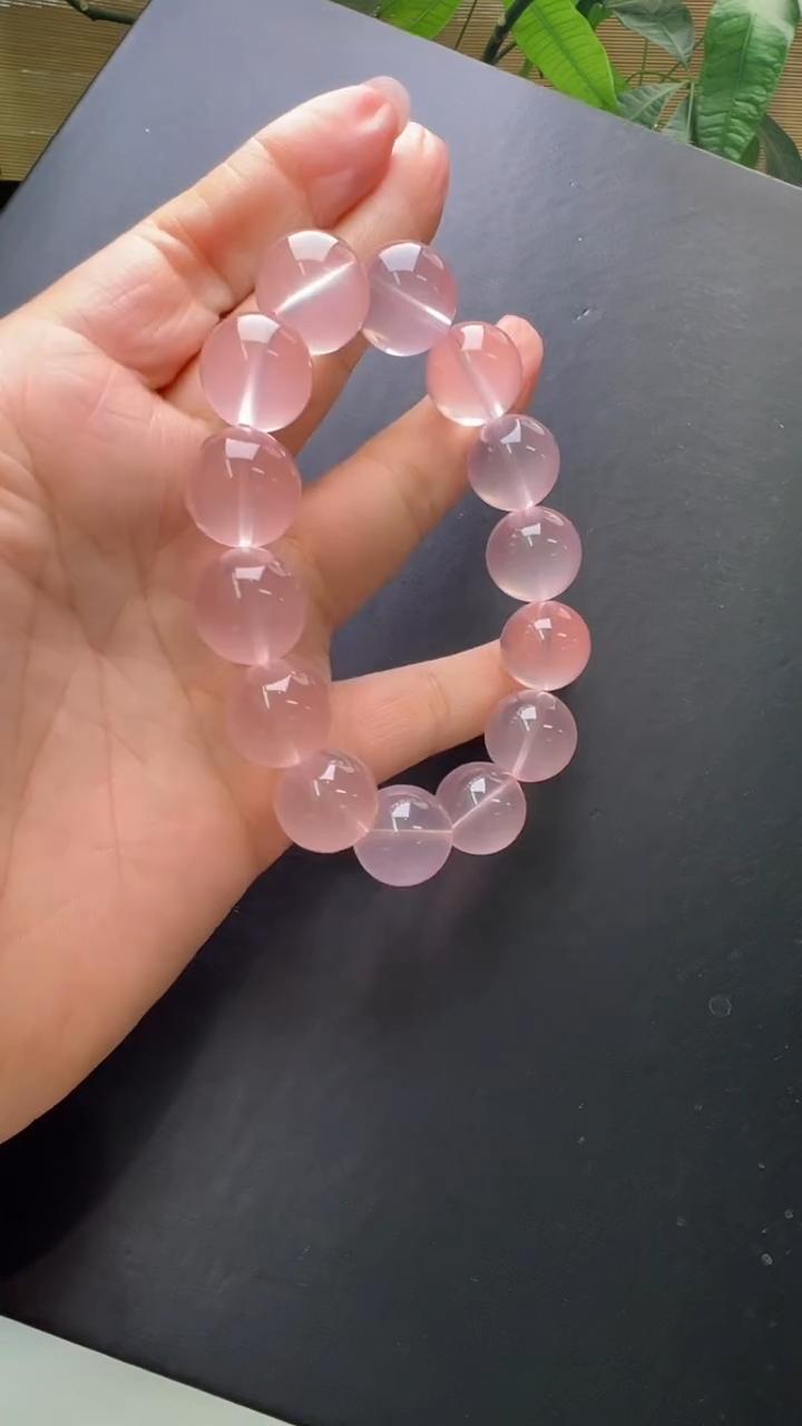 【闪购商品】水晶手串未镶嵌粉水晶手串16m+ JP38316