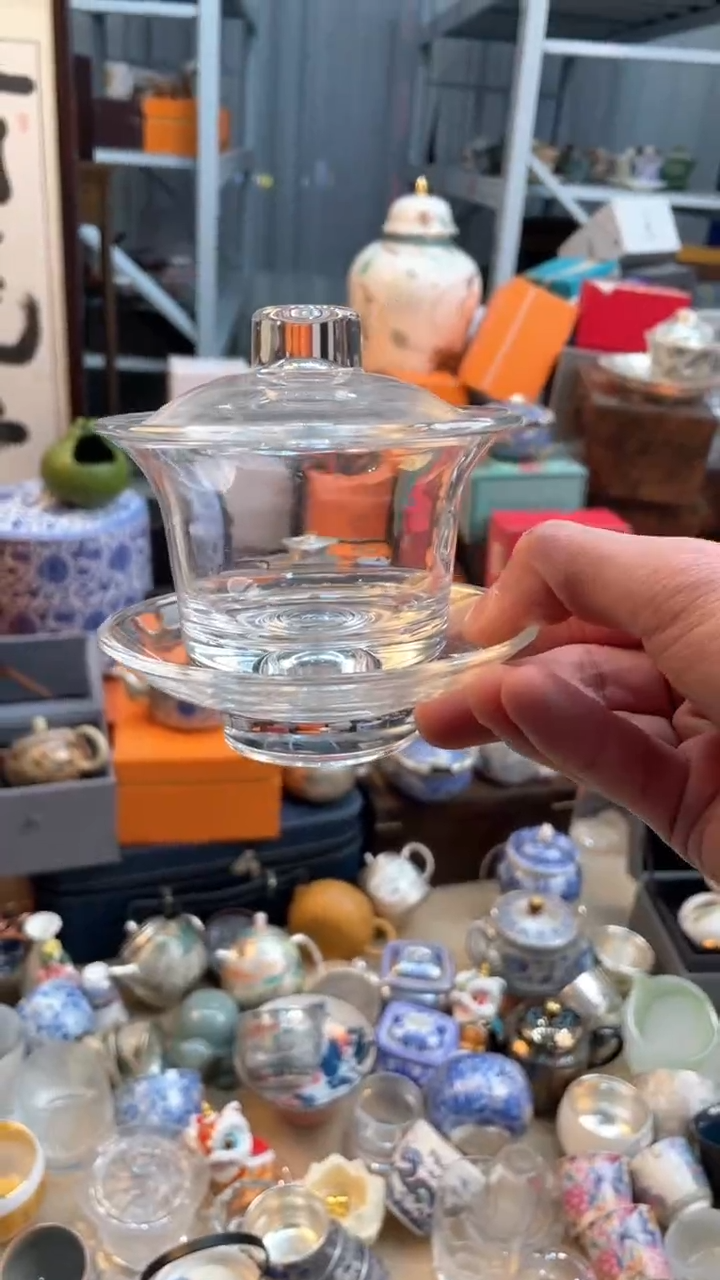 【闪购商品】瓷片@@@@@@@@@@@玻璃盖碗