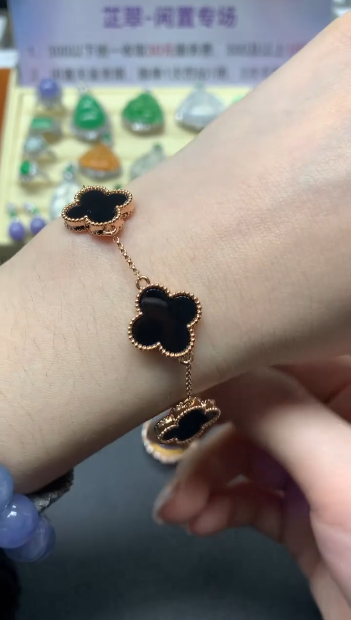 【闪购商品】翡翠手链18K金镶嵌手链|2800+280
