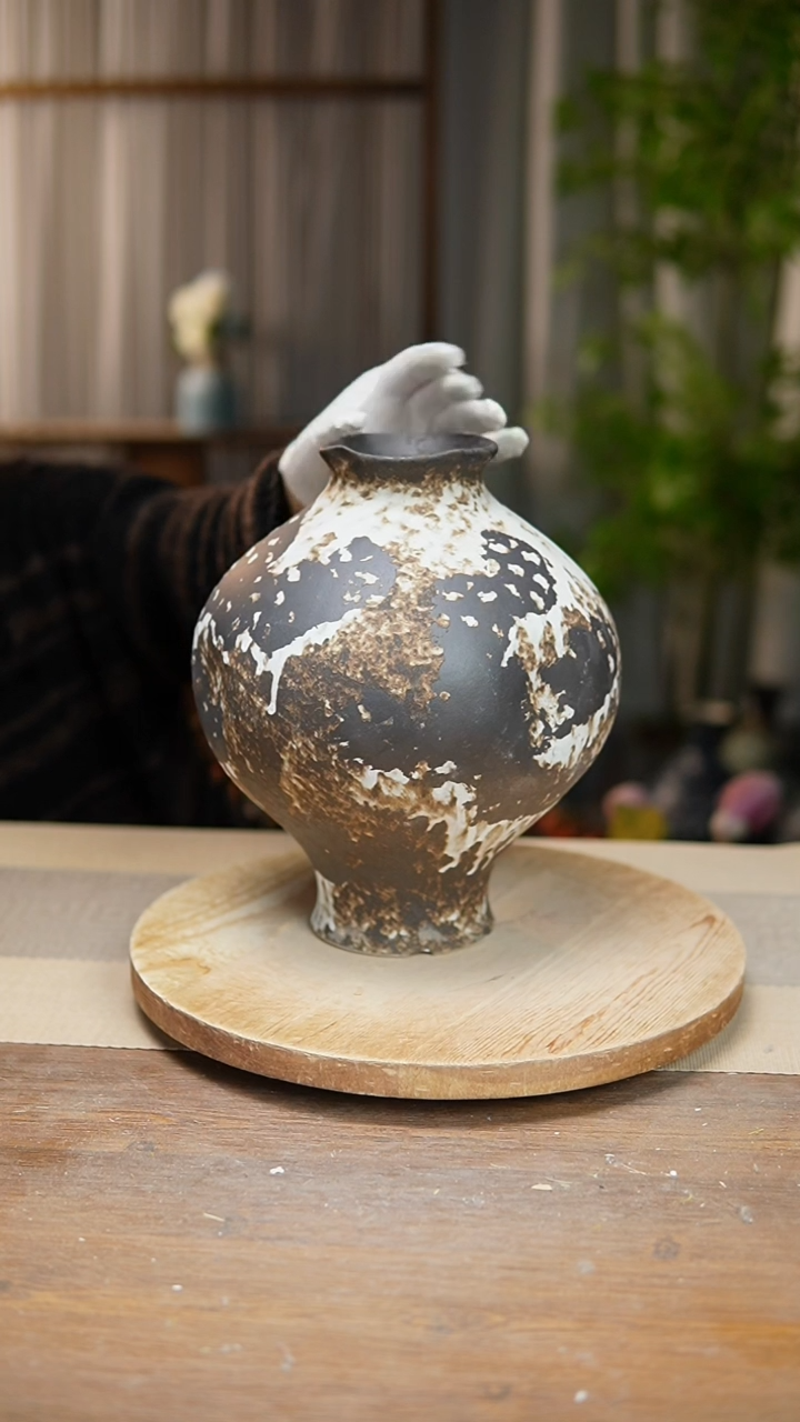 【闪购商品】陶瓷 花器诧寂黑灯笼