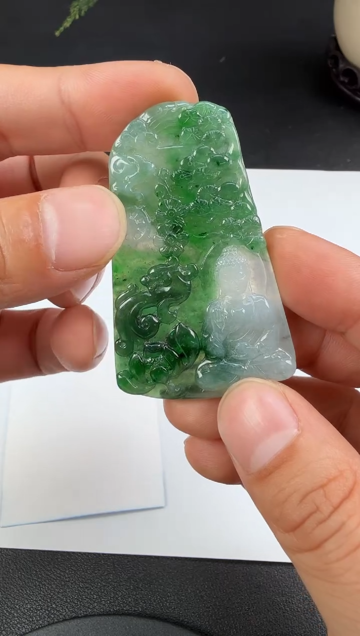 吊坠(不含链)未镶嵌翡翠翡翠饰品-265