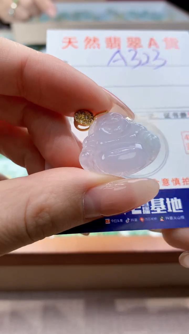 颈饰未镶嵌翡翠天然翡翠挂件  