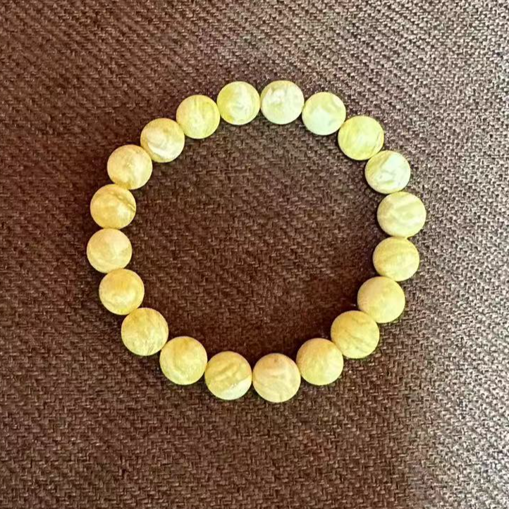 【上新了文玩优选】蜜蜡圆珠10mm+单圈手串