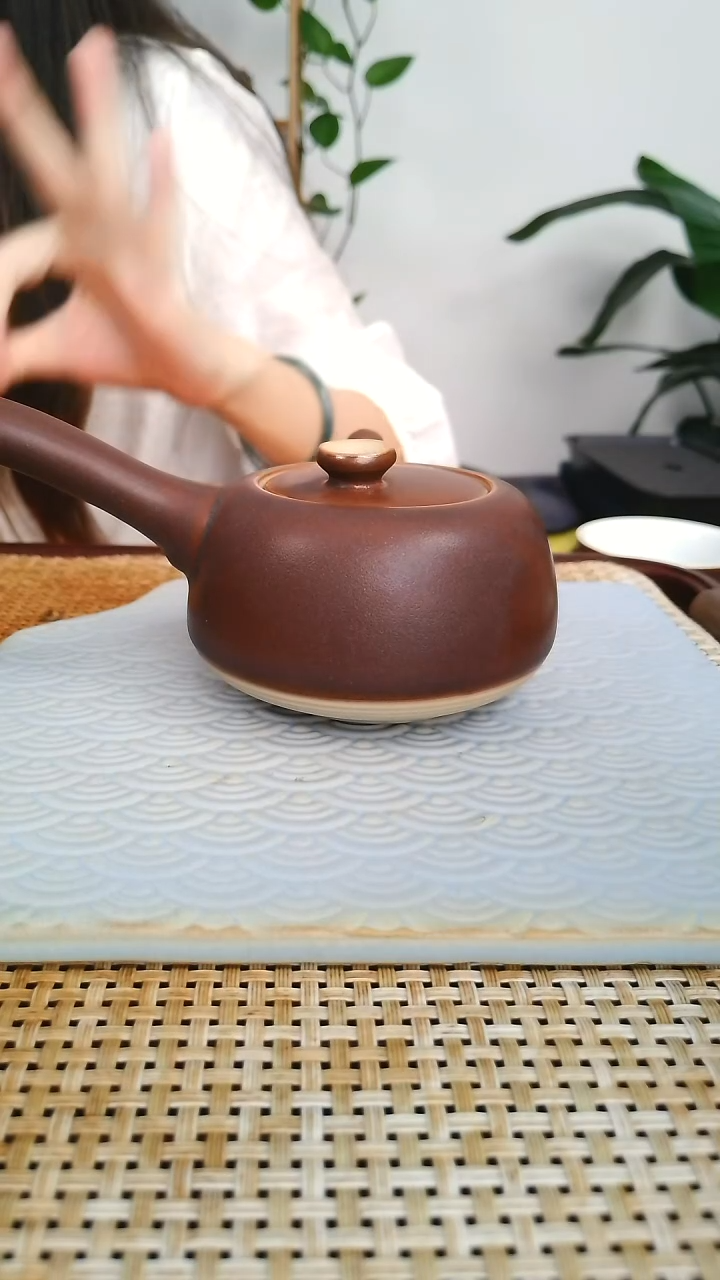 孤品棕色高端精品陶壶