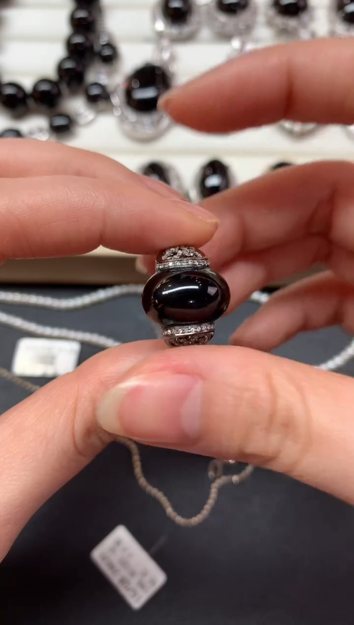 【闪购商品】翡翠戒指18K金镶嵌S105|12500