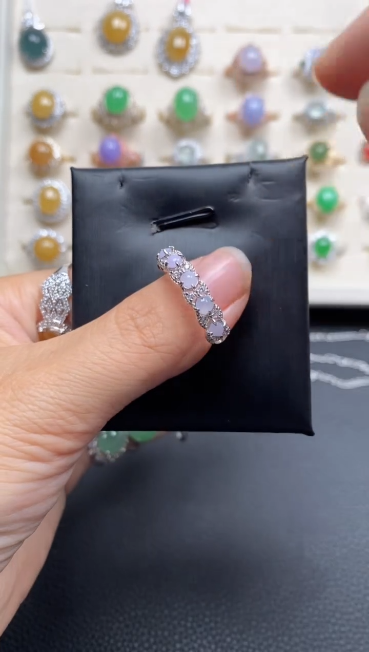 【闪购商品】翡翠戒指银S925镶嵌11111