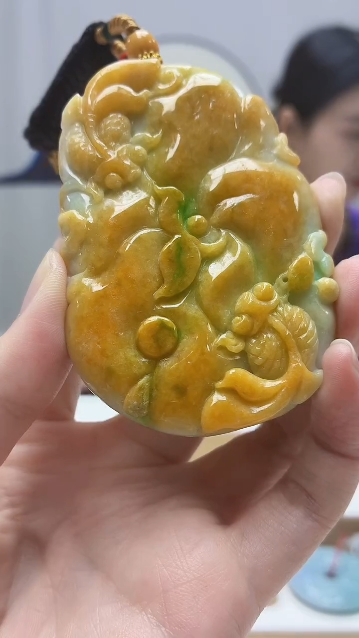 未镶嵌定制翡翠4812zm-毛货挂件41