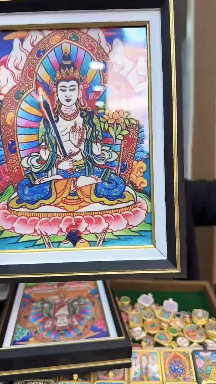 吊坠虚空藏-纯手绘唐卡