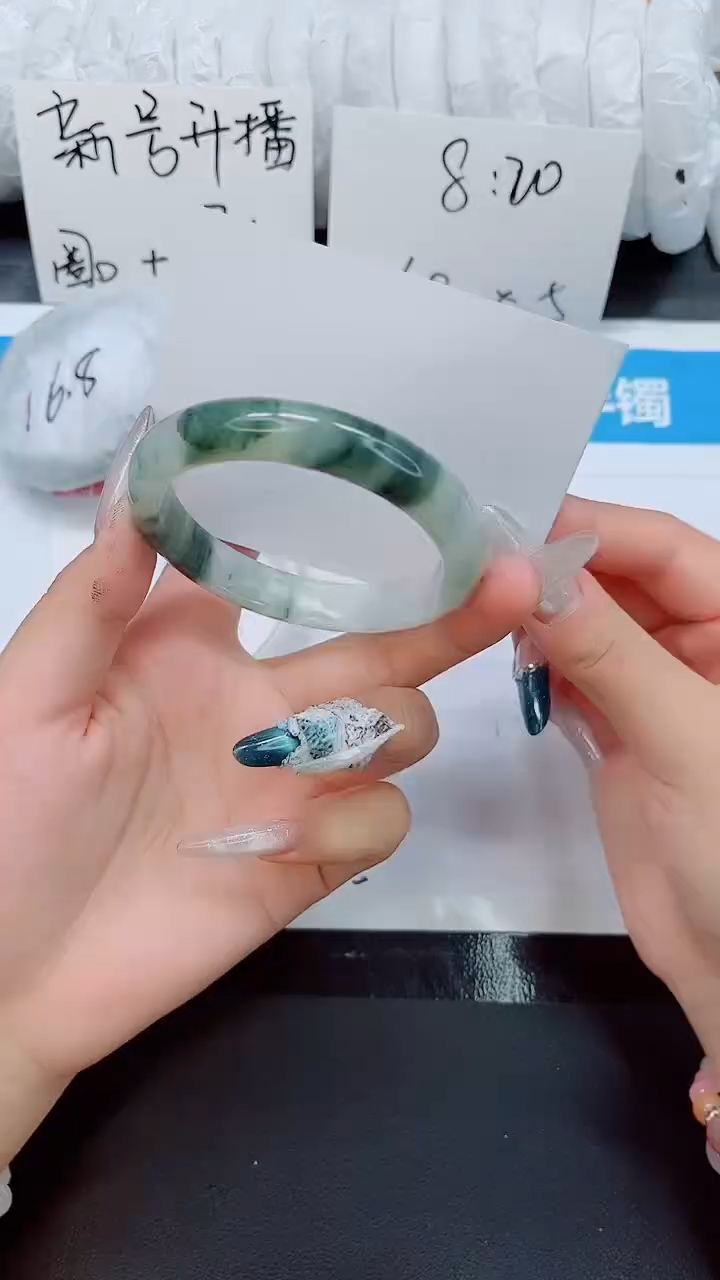 石英质玉手镯未镶嵌020-圈口59.2