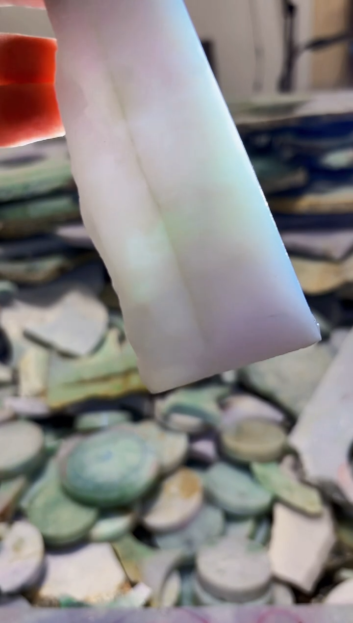 【闪购商品】翡翠颈饰未镶嵌A货白文1741