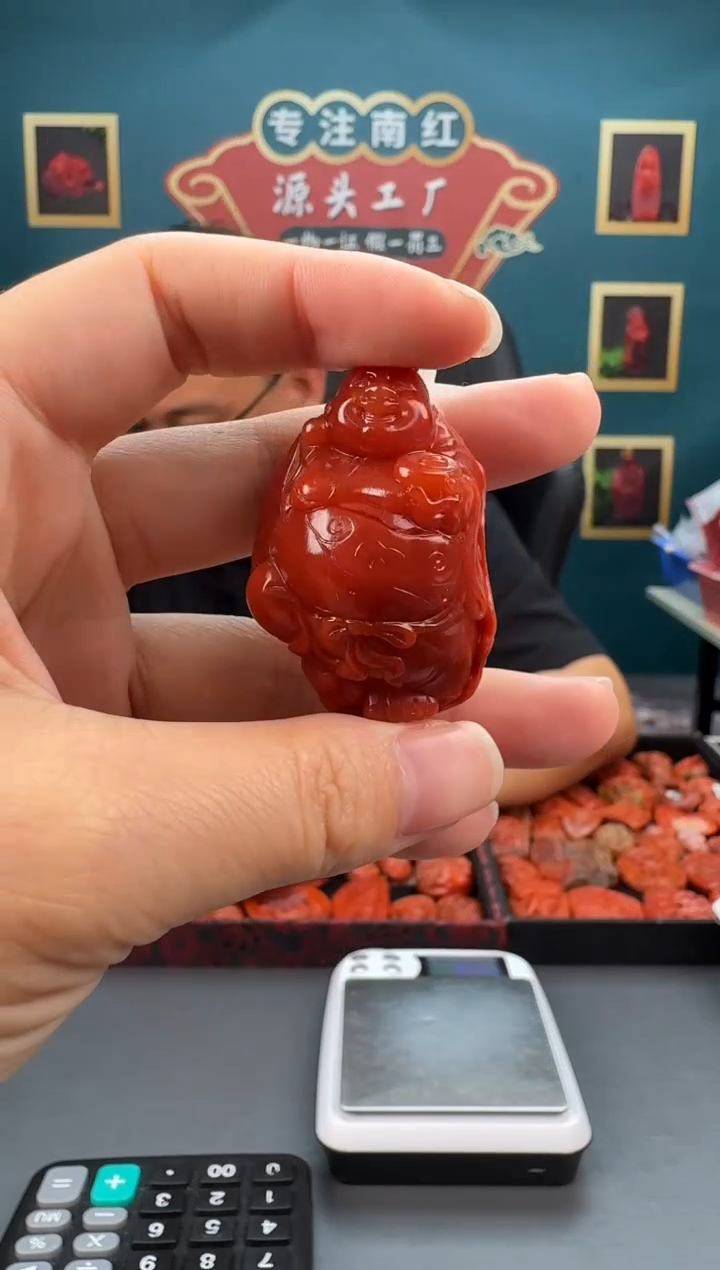 南红玛瑙雕刻未镶嵌052ZB0525产品一个
