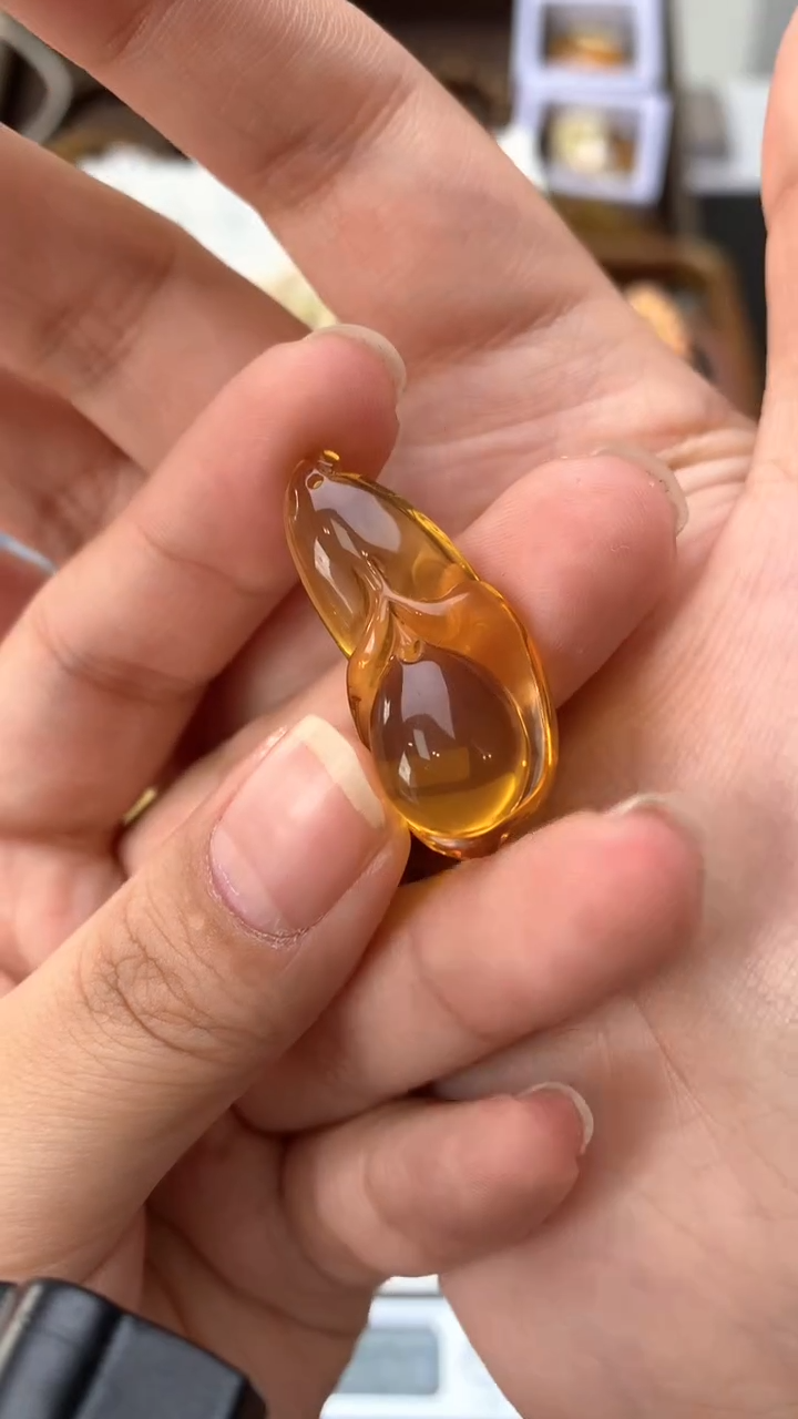 【闪购商品】琥珀珠宝奇石未镶嵌038琥珀蜜蜡 花粉