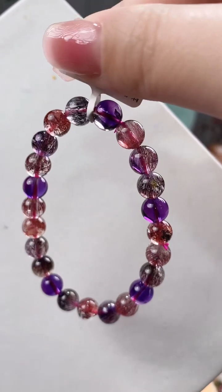 【闪购商品】水晶超七单圈8*未镶嵌多人多样性发其一