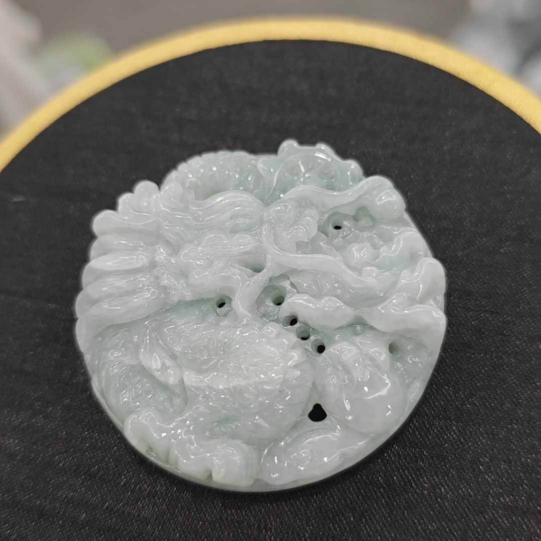 翡翠颈饰未镶嵌817081-鱼化龙